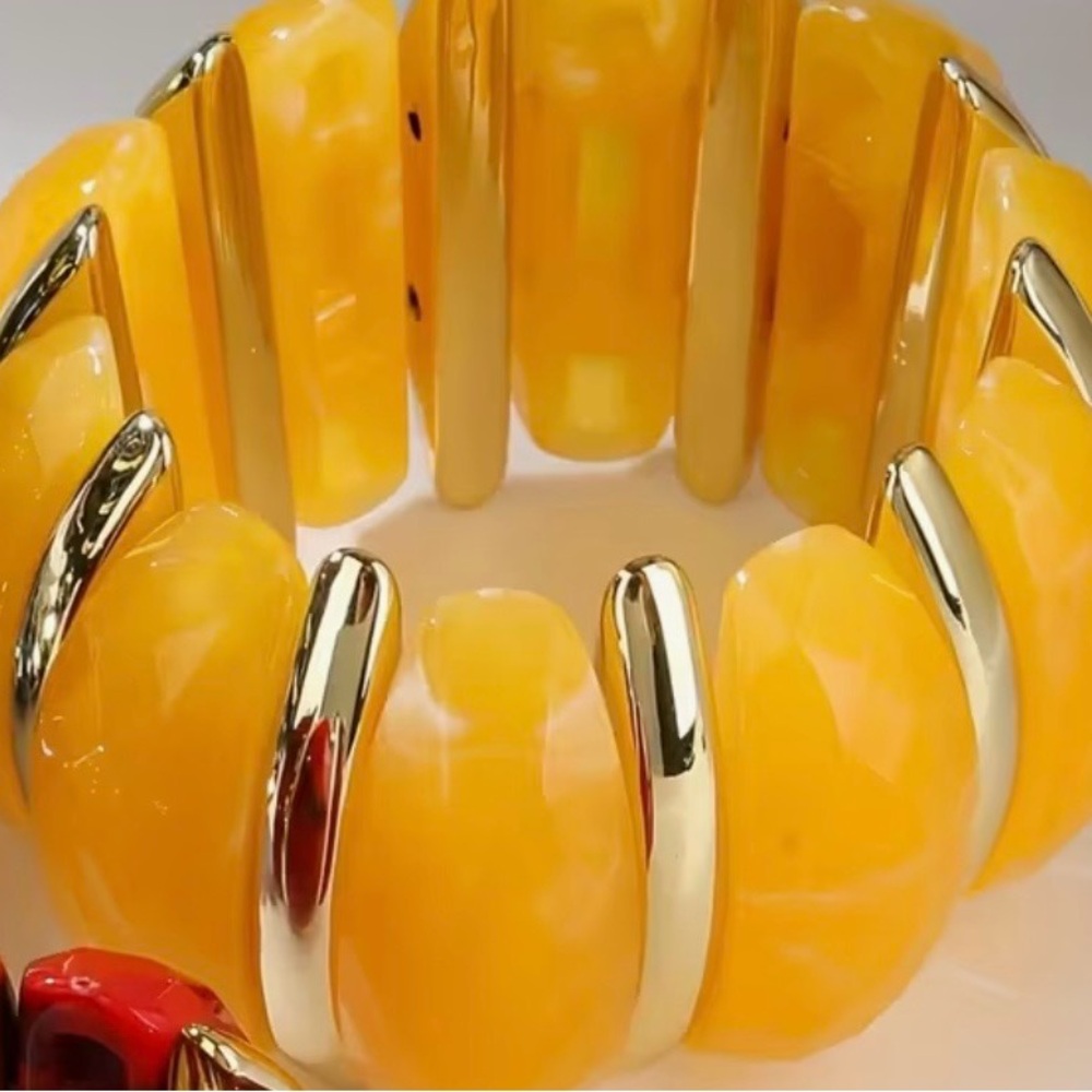 Gold and Yellow Women's Bracelet